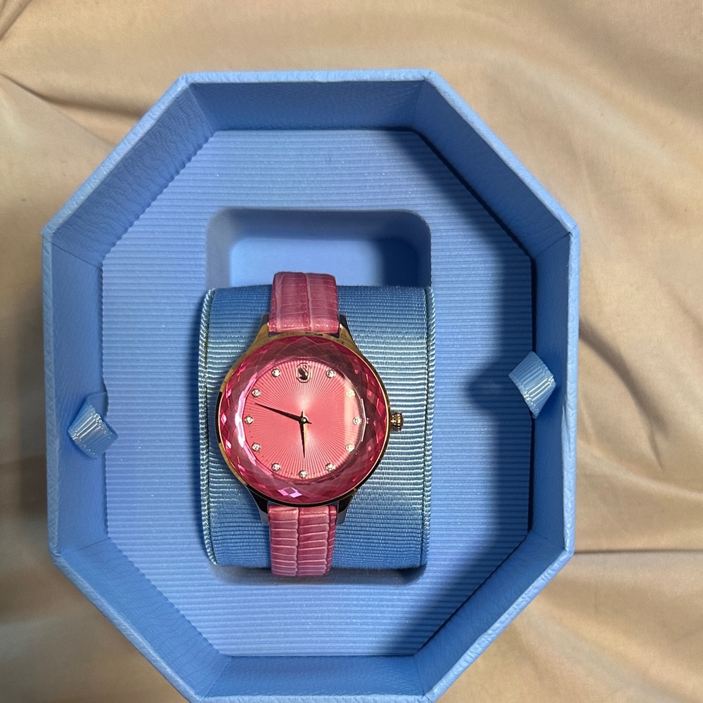 Swarovski Pink Crystal Watch
